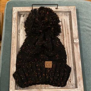 C.C. Slouched Pom Beanie